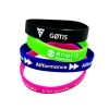 Silikonarmband med tryck